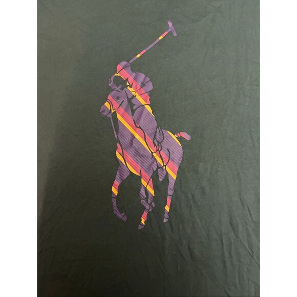 Polo Ralph Lauren Mens T-shirt Classic Fit Graphic Logo Size XL Hunter Green - Picture 5 of 7